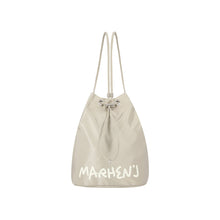 將圖片載入圖庫檢視器 MARHEN.J Leanna 米色抽繩尼龍後背包