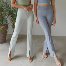 將圖片載入圖庫檢視器 CONCHWEAR 蜜桃臀緊身運動開岔喇叭褲 4色