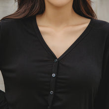 將圖片載入圖庫檢視器 CONCHWEAR 甜美短版鈕扣罩衫 2色