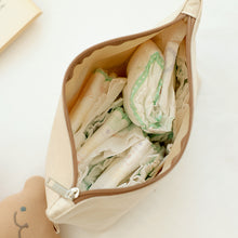 將圖片載入圖庫檢視器 CHEZ-BEBE 刺繡小熊多用途收納包