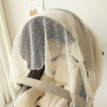 將圖片載入圖庫檢視器 CHEZ-BEBE 時尚圓點透氣嬰兒推車防蚊帳