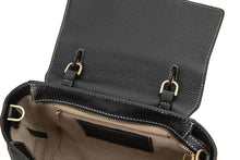 將圖片載入圖庫檢視器 LOEKA Fave 牛皮荔枝紋黑色手提肩背包