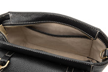 將圖片載入圖庫檢視器 LOEKA Fave 牛皮荔枝紋黑色手提肩背包