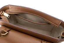 將圖片載入圖庫檢視器 LOEKA Fave 牛皮荔枝紋棕色手提肩背包