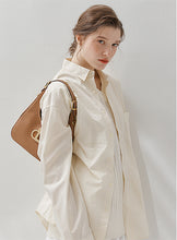 將圖片載入圖庫檢視器 LOEKA Gota M 都會知性棕色馬鞍肩背包