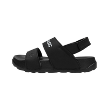 將圖片載入圖庫檢視器 AKIII CLASSIC Quick Slide VER.2 鞋跟魔鬼氈全黑拖鞋
