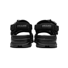 將圖片載入圖庫檢視器 AKIII CLASSIC Granada 雙魔鬼氈全黑涼鞋