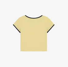 將圖片載入圖庫檢視器 CITYBREEZE 撞色修身短袖上衣 (7色可選_黑色/深藍色/白色/黃色/粉色/紅色/天空藍)