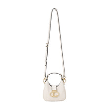 將圖片載入圖庫檢視器 LOEKA Gota S 都會知性白色迷你馬鞍肩背包
