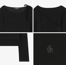 將圖片載入圖庫檢視器 CITYBREEZE 多層次造型長袖上衣 (3色可選_黑色/白色/天空藍)