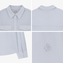 將圖片載入圖庫檢視器 CITYBREEZE 雙口袋天絲襯衫 (4色可選_黑色/白色/天空藍/檸檬黃)