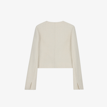 將圖片載入圖庫檢視器 CITYBREEZE 優雅雙扣小香風毛呢外套 (2色可選_象牙白/黑色)