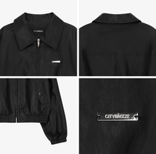 將圖片載入圖庫檢視器 CITYBREEZE 率性環保皮革口袋夾克