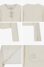 將圖片載入圖庫檢視器 CITYBREEZE 優雅雙扣小香風毛呢外套 (2色可選_象牙白/黑色)