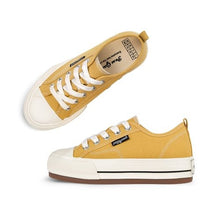 將圖片載入圖庫檢視器 POSE GANCH Musubi 黃色厚底帆布鞋