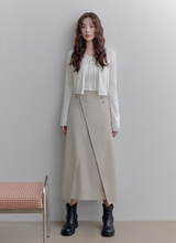 將圖片載入圖庫檢視器 CITYBREEZE 簡約修身綁帶兩件式針織套裝 (3色可選_黑色/白色/卡其色)