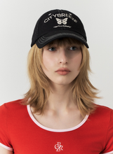 將圖片載入圖庫檢視器 CITYBREEZE 個性蝴蝶圖案棒球帽 (3色可選_黑色/深色丹寧/淺色丹寧)