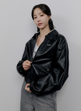 將圖片載入圖庫檢視器 CITYBREEZE 率性環保皮革口袋夾克