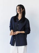 將圖片載入圖庫檢視器 CITYBREEZE 棉質寬版襯衫 (6色可選_黑色/白色/粉色/黃色/深藍色/淺藍色)