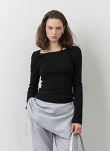 將圖片載入圖庫檢視器 CITYBREEZE 多層次造型長袖上衣 (3色可選_黑色/白色/天空藍)