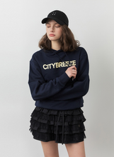 將圖片載入圖庫檢視器 CITYBREEZE 個性裂紋LOGO帽T (2色可選_花灰色/深藍色)