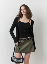 將圖片載入圖庫檢視器 CITYBREEZE 優雅網眼造型兩件式針織套裝 (3色可選_黑色/灰色/白色)