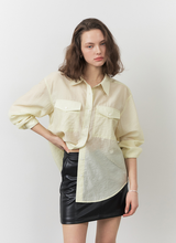 將圖片載入圖庫檢視器 CITYBREEZE 雙口袋天絲襯衫 (4色可選_黑色/白色/天空藍/檸檬黃)