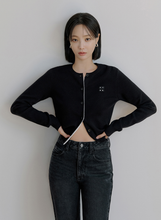 將圖片載入圖庫檢視器 CITYBREEZE LOGO燙布貼圓領針織外套 (3色可選_黑色/灰色/象牙白)