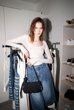 將圖片載入圖庫檢視器 MARHEN.J Popcorn Swing Mini 個性街頭爆米花黑色側背包