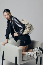 將圖片載入圖庫檢視器 MARHEN.J Scarlet 米白色尼龍抽繩後背包