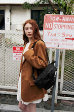 將圖片載入圖庫檢視器 MARHEN.J Mark 黑色簡約後背包