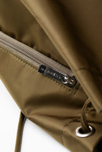 將圖片載入圖庫檢視器 MARHEN.J Leanna 黑色抽繩尼龍後背包