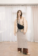 將圖片載入圖庫檢視器 MARHEN.J Plie 黑色蝴蝶結抓皺半月包