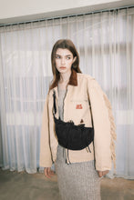 將圖片載入圖庫檢視器 MARHEN.J Plie 黑色蝴蝶結抓皺半月包