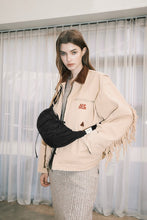 將圖片載入圖庫檢視器 MARHEN.J Plie 黑色蝴蝶結抓皺半月包