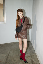 將圖片載入圖庫檢視器 MARHEN.J Plie 黑色蝴蝶結抓皺半月包