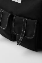 將圖片載入圖庫檢視器 MARHEN.J Mark Large 黑色簡約後背包