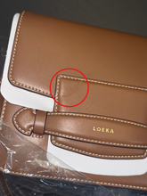 將圖片載入圖庫檢視器 【樣品】LOEKA Fave 棕色牛皮翻蓋包(微瑕疵)