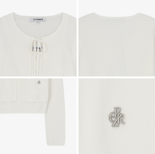 將圖片載入圖庫檢視器 CITYBREEZE 簡約修身綁帶兩件式針織套裝 (3色可選_黑色/白色/卡其色)