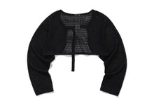將圖片載入圖庫檢視器 TARGETTO Crochet Bolero 黑色針織衫