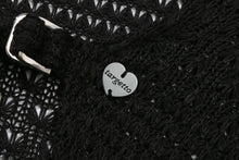 將圖片載入圖庫檢視器 TARGETTO Crochet Bolero 黑色針織衫