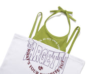 將圖片載入圖庫檢視器 TARGETTO Layered Halterneck 無袖吊帶白色背心 (IVE 秋天、孝琳同款)