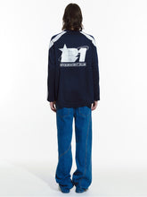 將圖片載入圖庫檢視器 FALLETT Sports Club 運動風藍白撞色長袖上衣 (NMIXX Haewon同款)