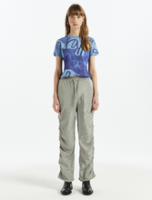 將圖片載入圖庫檢視器 FALLETT Cat Print 印刷貓貓藍色短版T恤