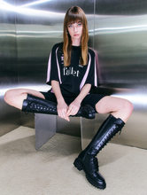 將圖片載入圖庫檢視器 FALLETT Sport Club 足球黑粉撞色短袖T恤