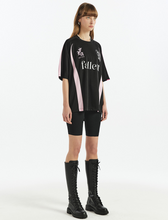 將圖片載入圖庫檢視器 FALLETT Sport Club 足球黑粉撞色短袖T恤