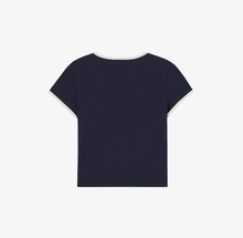 將圖片載入圖庫檢視器 CITYBREEZE 撞色修身短袖上衣 (7色可選_黑色/深藍色/白色/黃色/粉色/紅色/天空藍)