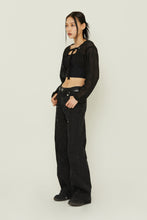 將圖片載入圖庫檢視器 TARGETTO Crochet Bolero 黑色針織衫