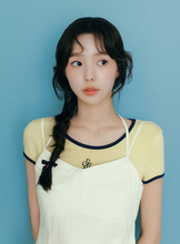 將圖片載入圖庫檢視器 CITYBREEZE 撞色修身短袖上衣 (7色可選_黑色/深藍色/白色/黃色/粉色/紅色/天空藍)