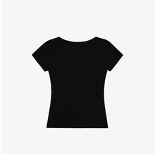 將圖片載入圖庫檢視器 CITYBREEZE 方領綁帶短袖上衣 (2色可選_粉色/黑色)